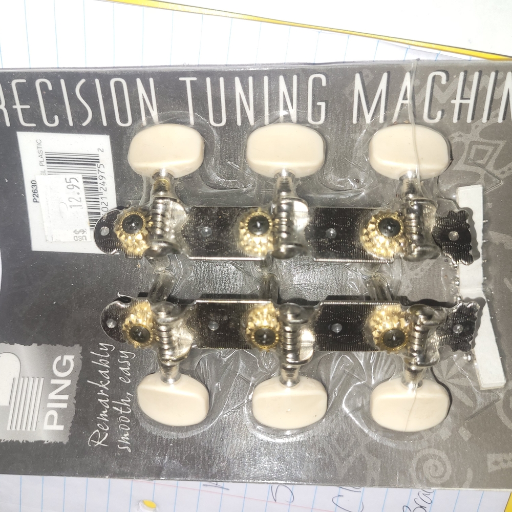 Ping Tuning Machine Heads with Cream and Silver Finish